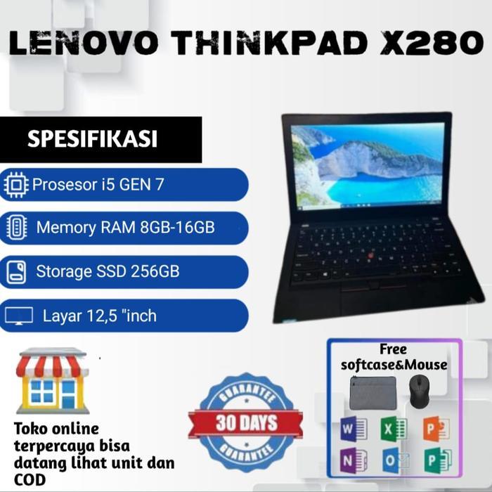 Lenovo Thinkpad X280 Core i7 Gen8 Ram 16GB & 512GB l X280 Core i5 Gen8 16GB & 256GB l X280 Core i5 G