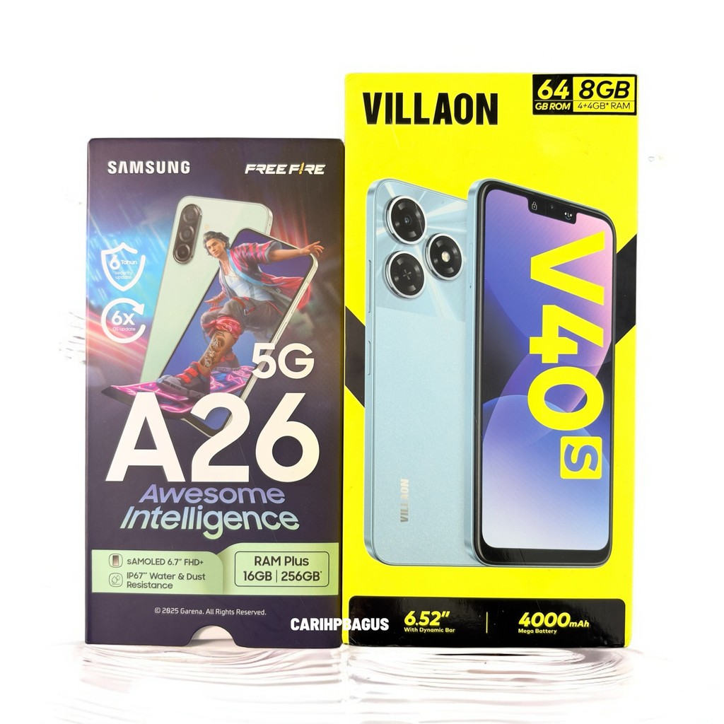 Second Samsung Galaxy A26 5G 8/128Gb & Second Villaon V40s 4/64Gb Mulus Fulset Sesuai Gambar