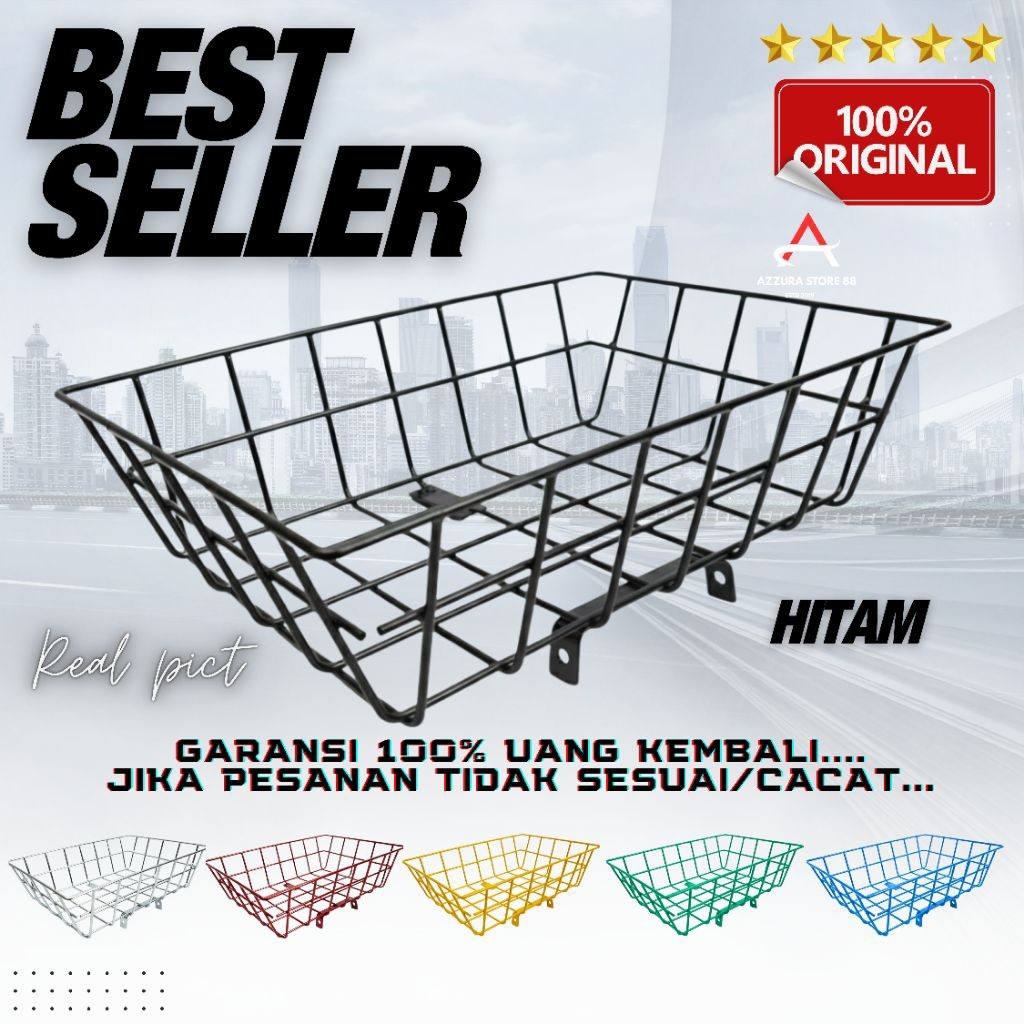KERANJANG DEPAN ORIGINAL SEPEDA  UNIVERSAL PNP MTB MINION FIXIE MINIVELO SEPEDA GUNUNG LIPAT COMMUTE