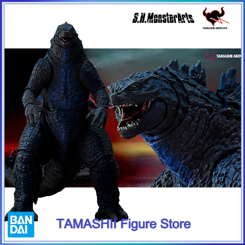 Original Bandai S.H.MonsterArts SHM Godzilla 2019 NIGHT COLOR ETION TNT In Stock Anime Figure Boxed 
