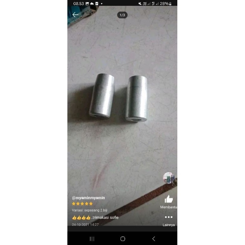 Bos alumunium suling shock honda gl pro tiger cbr cb150 pcx ninja r ss rr sepatu suling oil piece lo