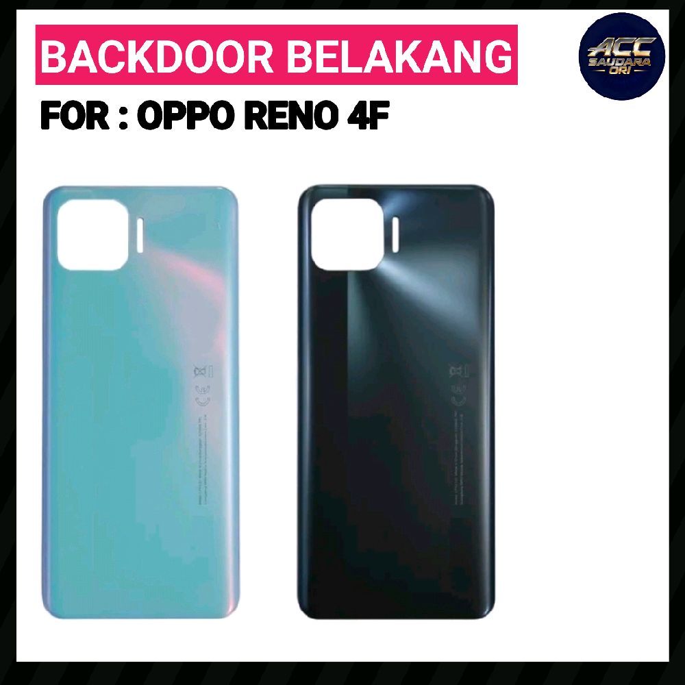 Backdoor For : Oppo Reno 4F Back Cover Belakang Original Termurah
