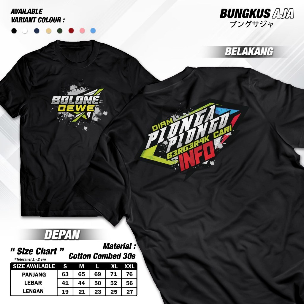 Kaos Bolo Dewe Diam Plonga Plongo Bergerak Cari Info Tshirt Tiktok Baju Distro Cotton Combed