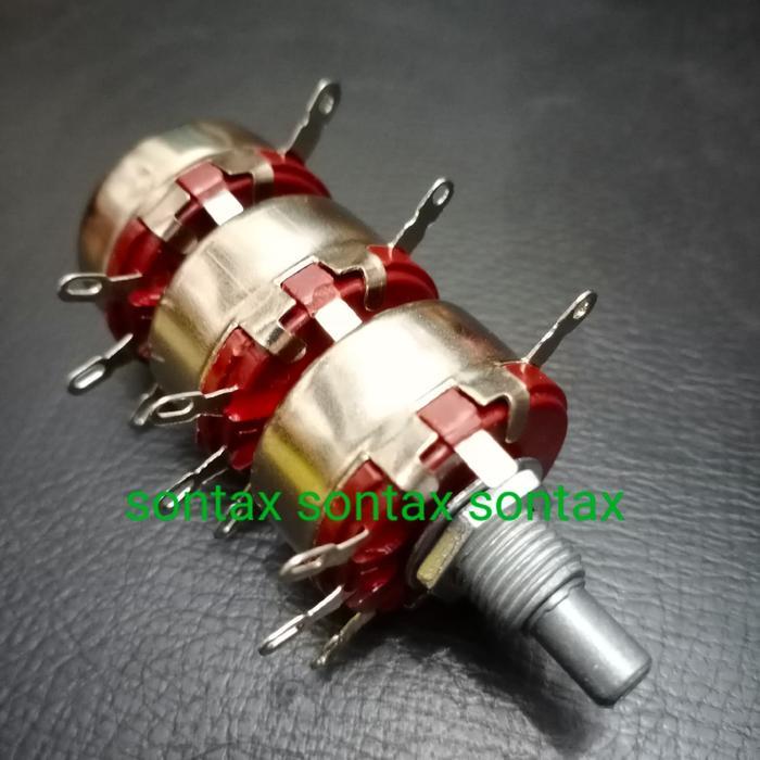 SCelectro potensio pot 470r 470 r ohm 470ohm 2watt 2w 2 w watt 3 gang