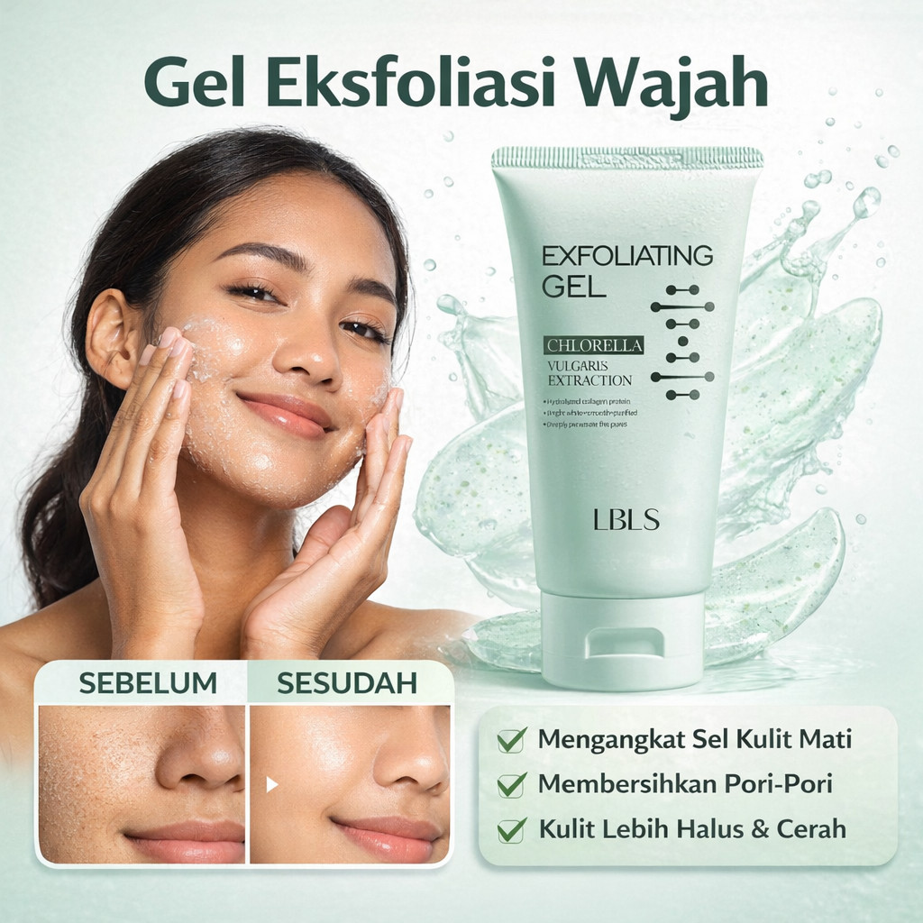 COD[Pengiriman 24 Jam]Gel Eksfoliasi / Gel Eksfoliasi Wajah / Eksfoliasi Harian / Perawatan Mencerah