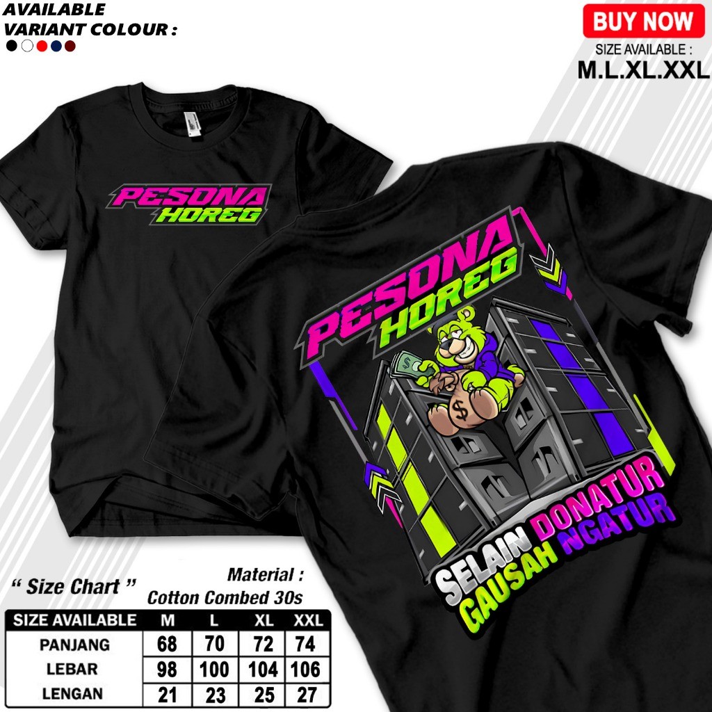 Baju Kaos Anak PESONA HOREG Sound Miniatur baju Laki Perempuann