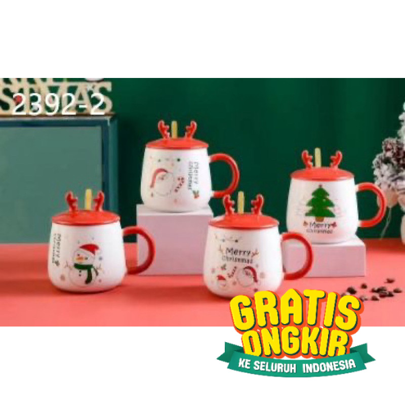 Gelas Mug Cangkir Keramik Ceramic Motif Impor / Kado / Souvenir / Ulang Tahun / Hampers / Natal / Ni