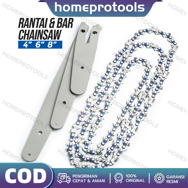24Inch Rantai Gergaji Baja Berkualitas Tinggi Pengganti Set untuk Chainsaw Tools Chainsaw Bar Refil 