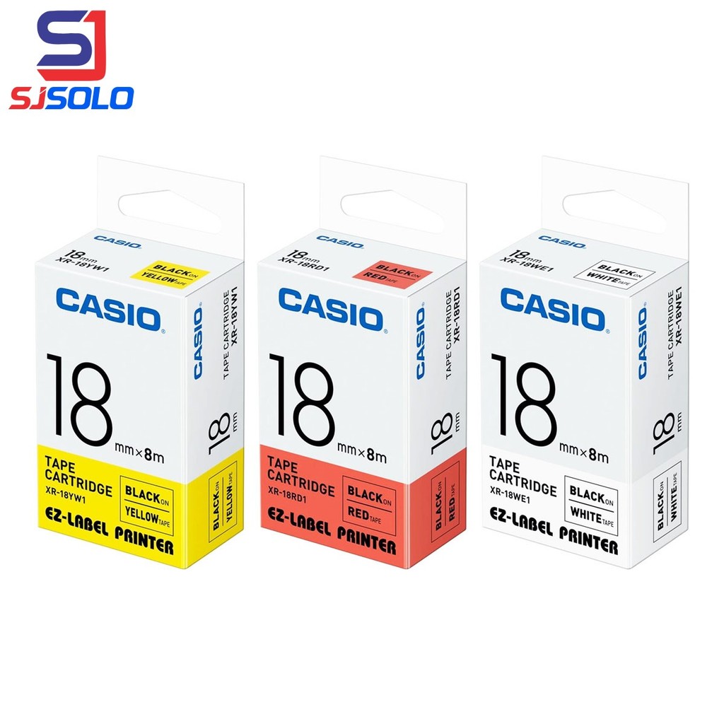 Casio Print Label Tape Cartridge Pita Label Casio XR-18