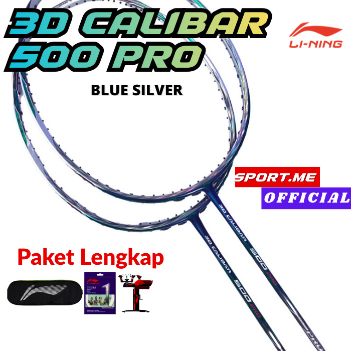 LINING 3D CALIBAR 500 PRO Proffesional Badminton Racket - Racket Badminton Original LINING