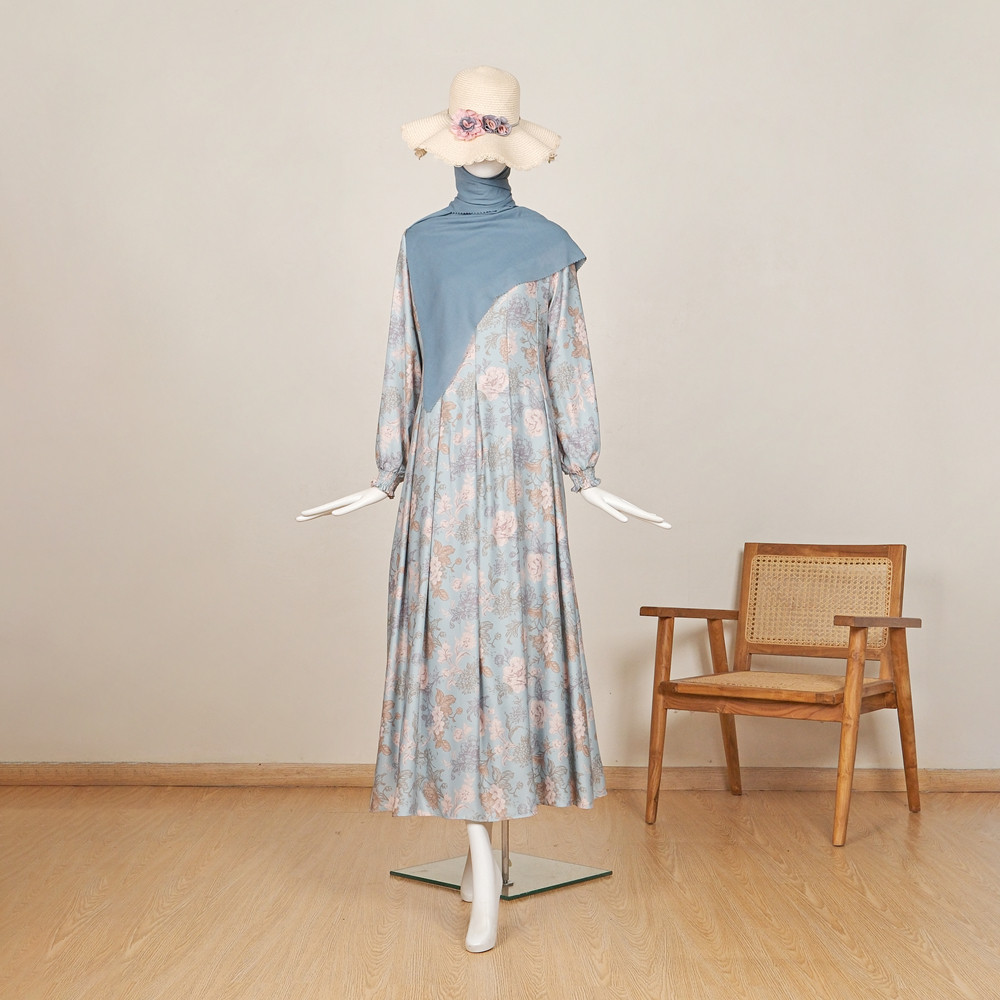 Le Khari Dinda Gamis Armany Silk Gamis Busui Size S-XL