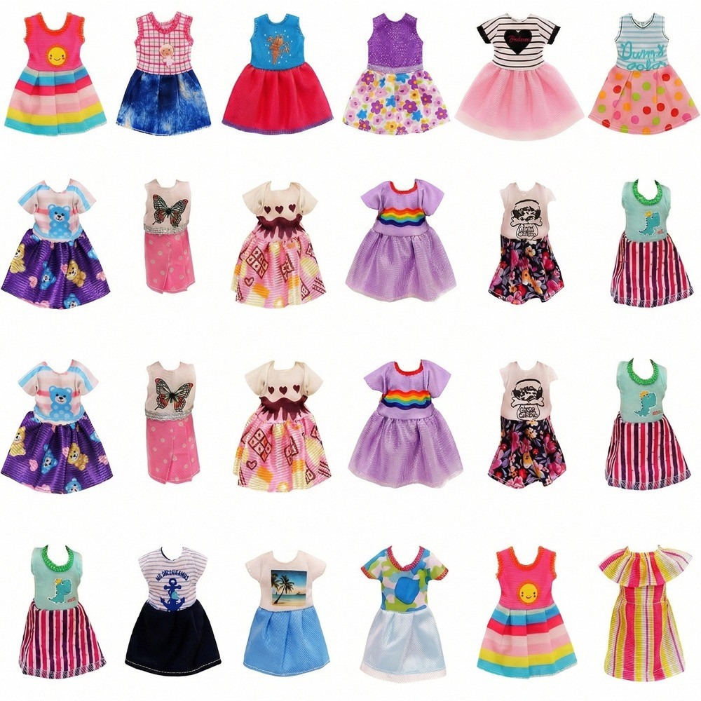 14cm Kelly Doll Clothes Fashion Dress Casual Comfortable Outfit Fit 12-14cm/5 In Girl Doll,Our Gener