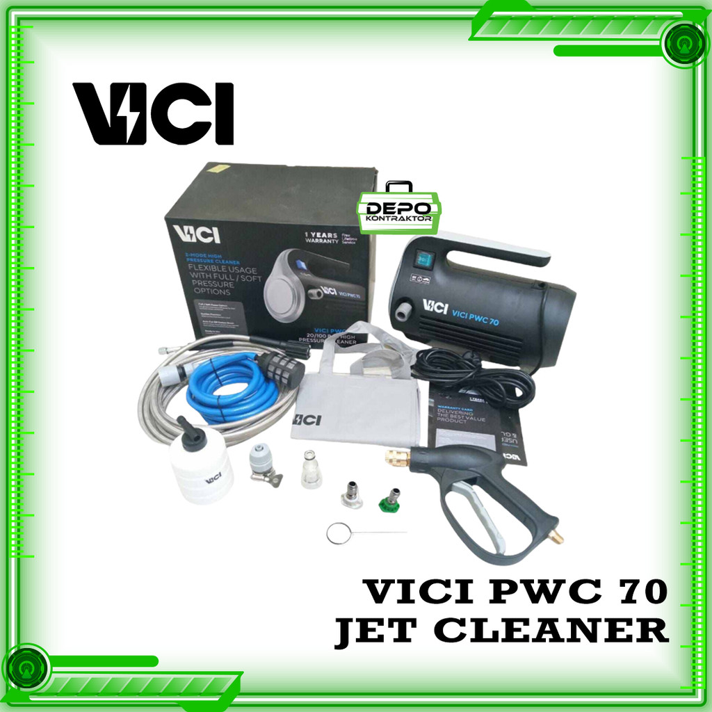 VICI PWC-70 Mesin Steam Mini Cuci AC Mobil Motor Jet Cleaner Washer Profesional VICI PWC70 PWC 70