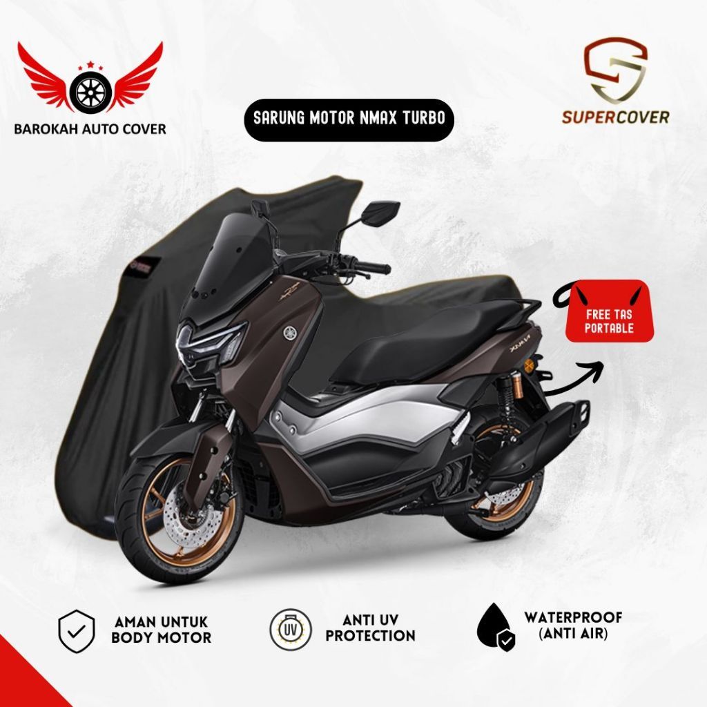 SUNMORNING    Sarung Motor Nmax Turbo / Cover Motor Nmax Turbo Super Cover Premium