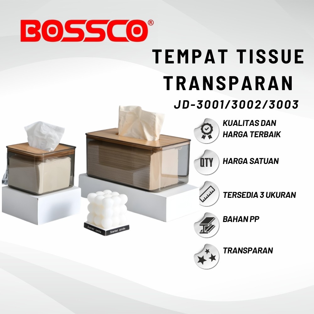 Tempat Kotak Tisu Kayu Transparan Aesthetic  Tempat Tissue Kamar Mandi Dapur Modern