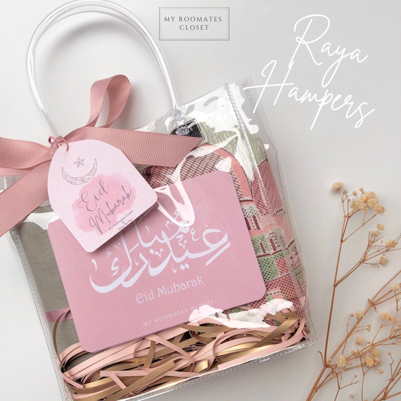 HAMPERS LEBARAN / HAMPERS LUCU TAS TRANSPARANT / EID HAMPERS / HAMPERS LEBARAN UNIK / HADIAH THR LEB