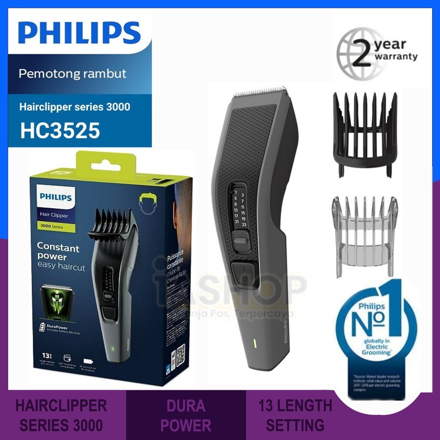 Philips Hair Clipper HC3525 Cukuran Rambut Pencukur Rambut Alat Cukur Rambut Original