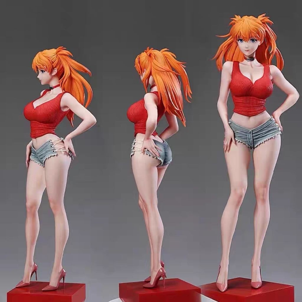 READY Action Figure Asuka Langley Soryu By Summer Plant Studio Design 30cm Serial Neon Genesis Evang