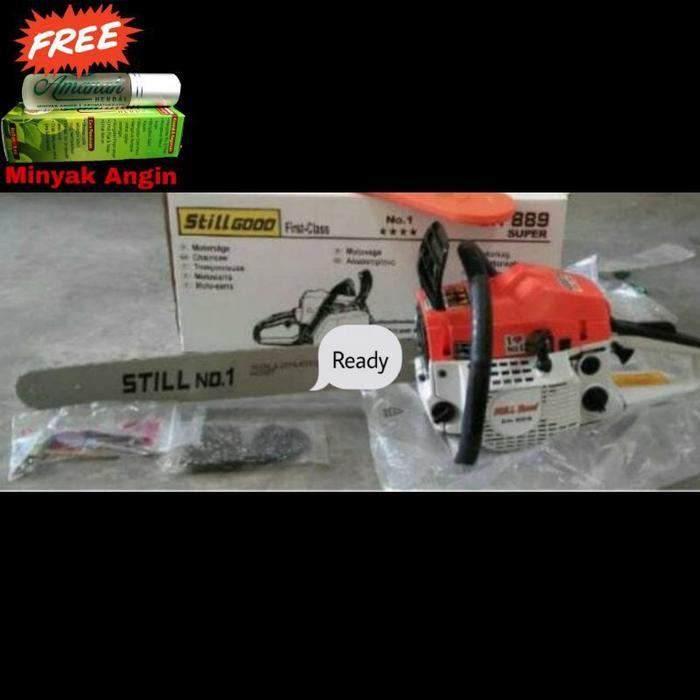 Still good Mesin gergaji kayu Chain saw 22in bar laser senso mantap