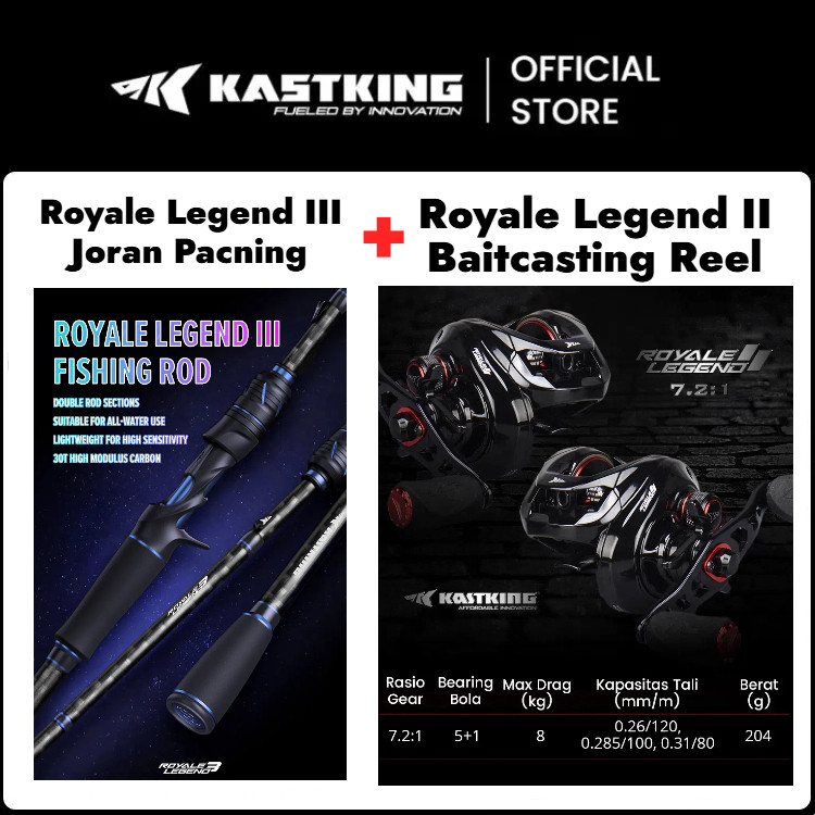[OFFICIAL] KASTKING Joran Pancing 1 SET= Royale Legend III Joran+Royale Legend II Reel BC, Joran 1.8