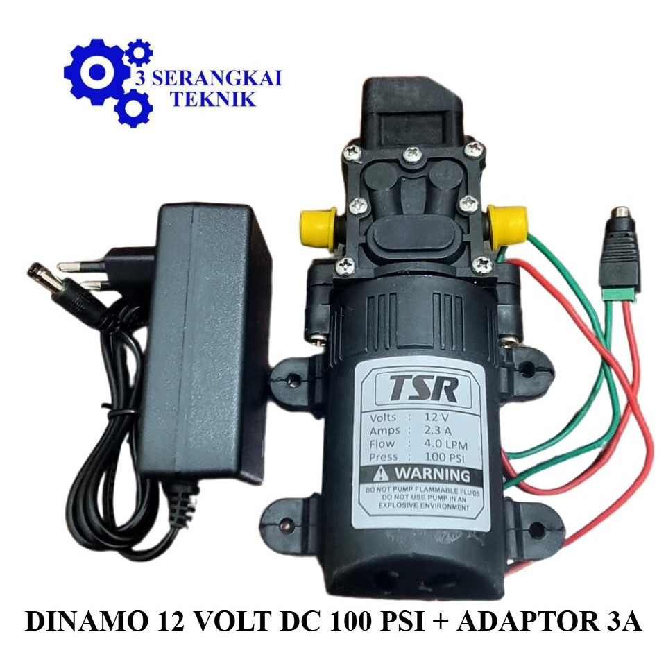 FIX - Dinamo pompa steam mini 100 Psi - Adaptor 3 Amper