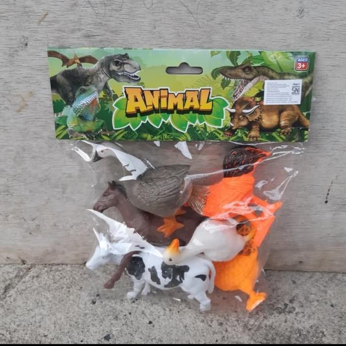 Mainan Edukasi Set Hewan Ternak Unggas - Mainan Hewan Sapi Kuda