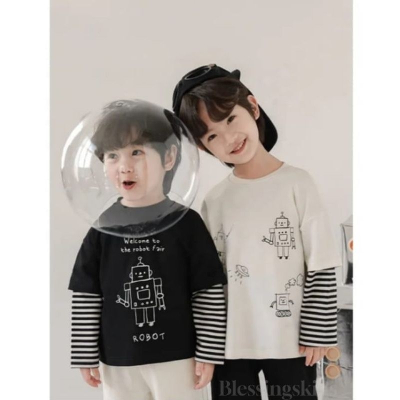 Haibara - Kaos anak /kaos /kaos atasan anak lengan panjang /baju anak /baju anak lengan panjang