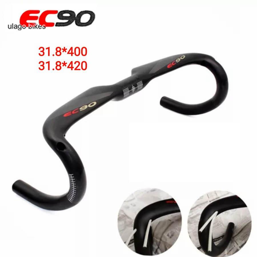 handlebar dropbar carbon EC90 aero 1 31.8 OS drop bar handle stang balap road stang bengkok sepeda