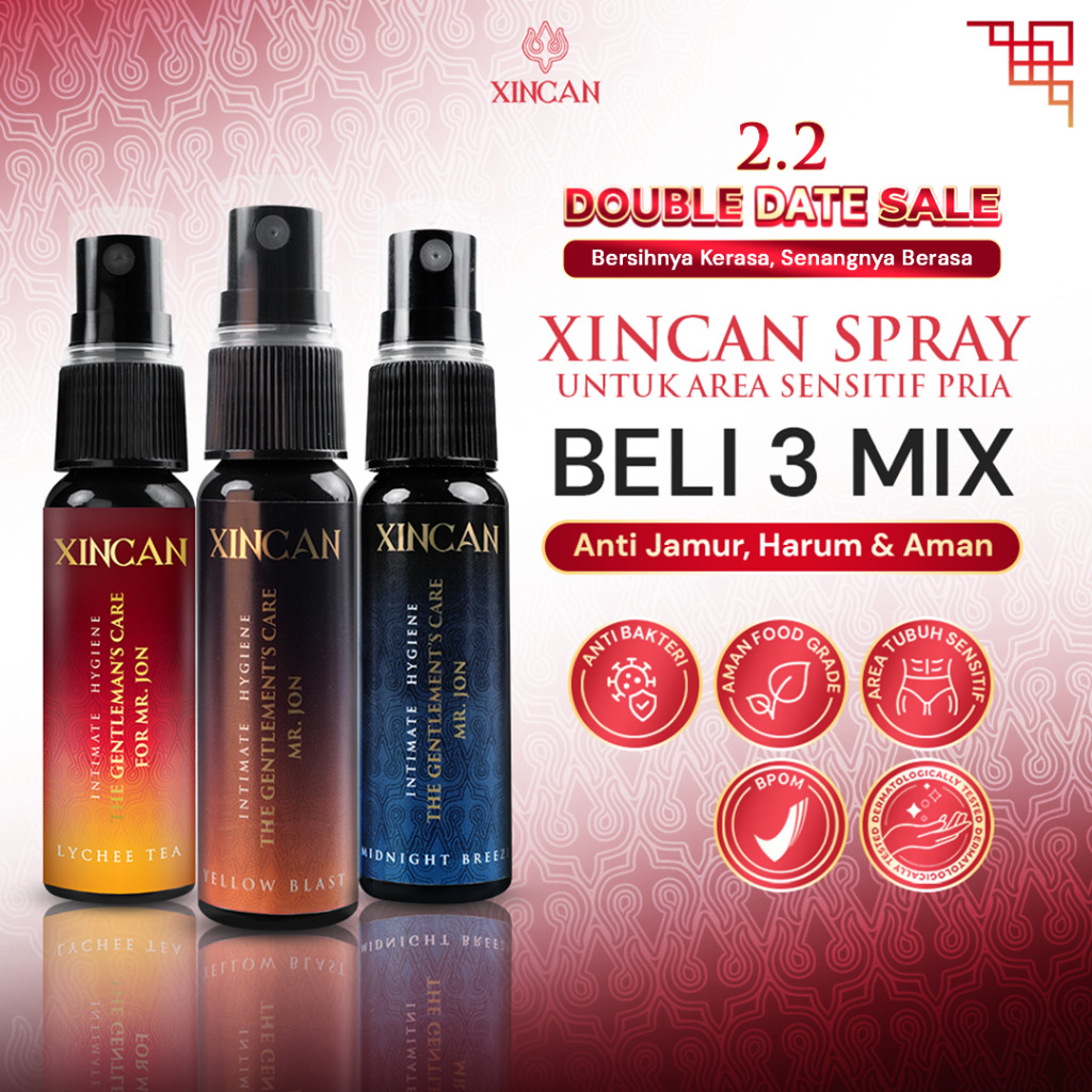 XINCAN Spray Dapat 3 Varian Bebas 100% Original For Man