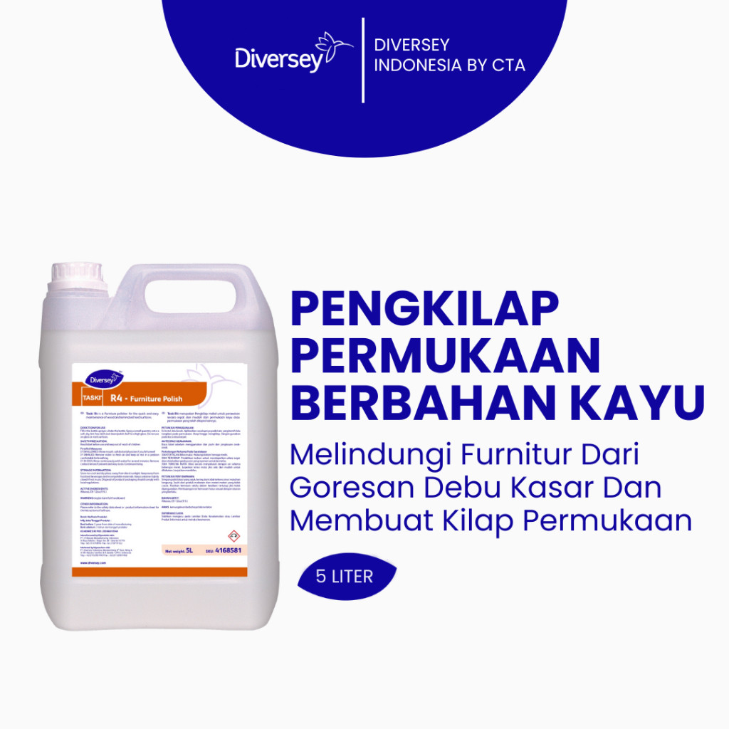 Diversey Taski R4 (5 Liter) - Furniture Polish - Diversey Indonesia