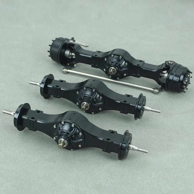 Metal Front Rear Axial for 1/14 RC Truck Tipper Man Scania Volvo