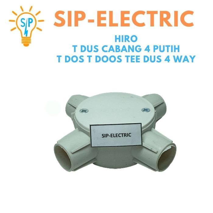 HIRO T DUS CABANG 4 PUTIH / T DOS T DOOS TEE DUS 4 WAY