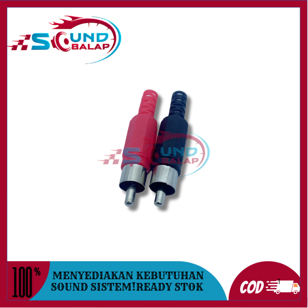 JACK RCA PLASTIK SEPASANG JEK RCA SPL AUDIO