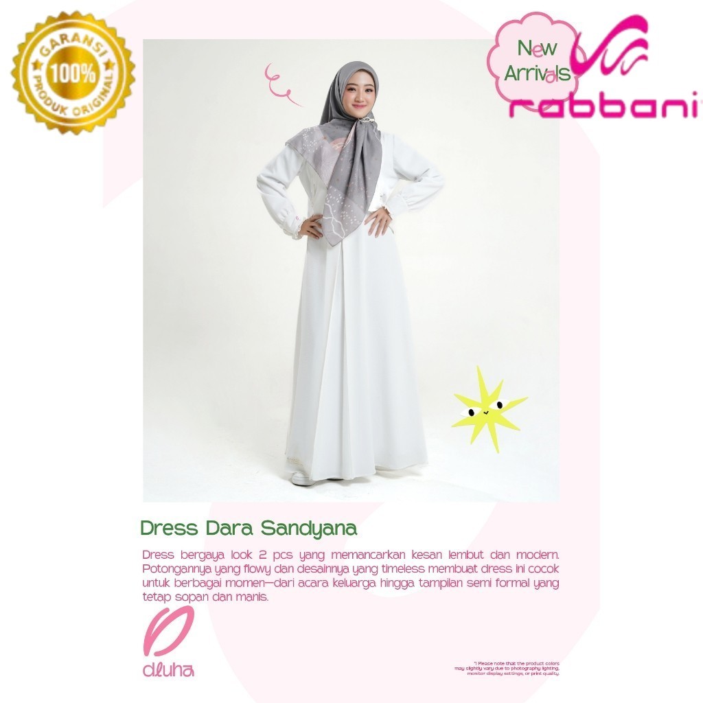 Rabbani ori - Dresslim Dara Sandyana  | Dresslim Rabbani | Gamis Rabbani | Gamis | Gamis Remaja [Ori