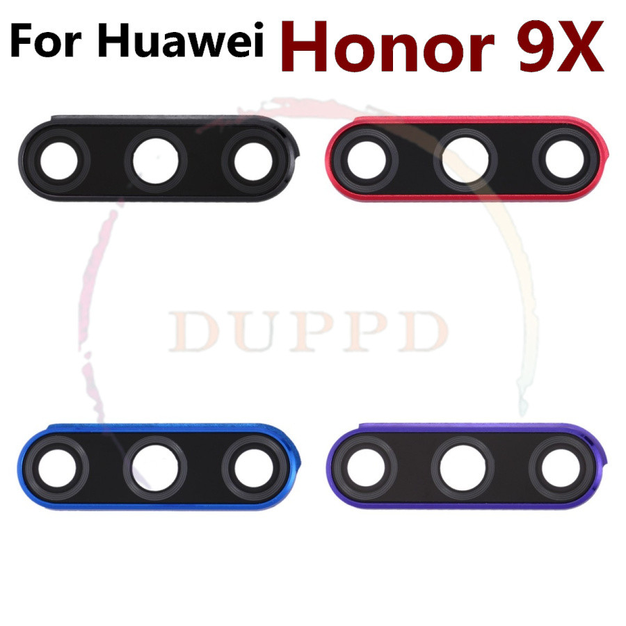 For Huawei Honor 8X 9X 9 10 Lite 9i Back Rear Camera Cover Housing Case Frame Lens Glass With Adhens