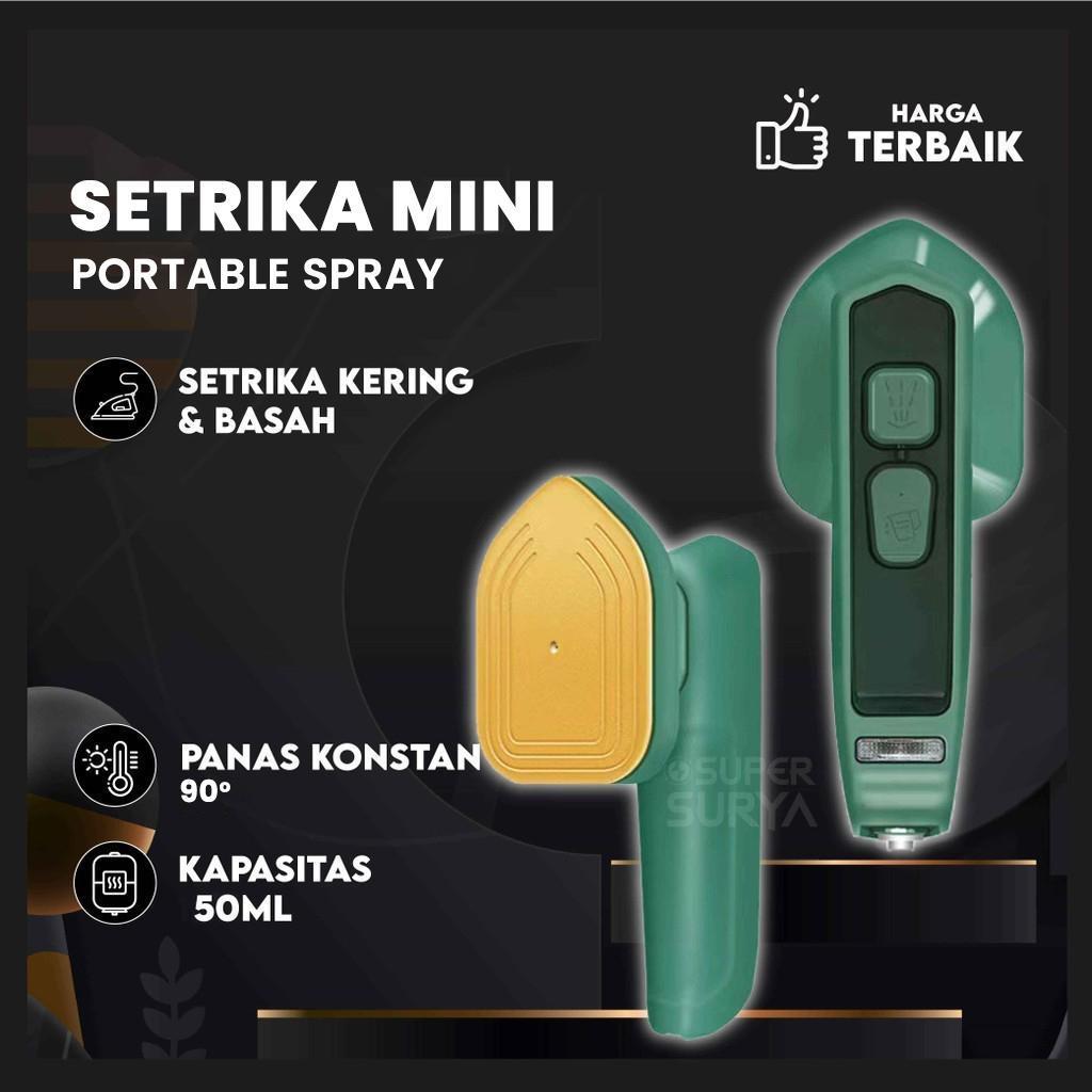 Setrika Travel Mini Portable Semprotan Sprayer Ironing Alat Pelicin Elektrik Listrik