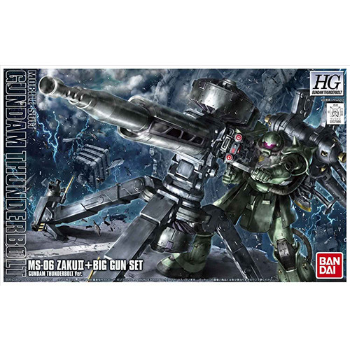 Gundam HG 1/144 Zaku II + Big Gun Set Thunderbolt Ver 68501/07886