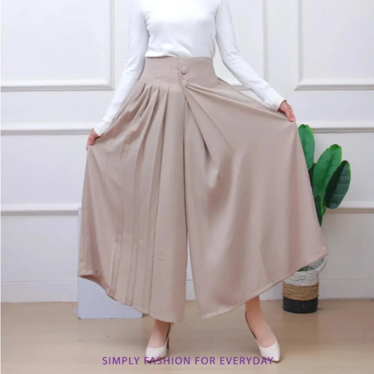 Celana Kulot Husna Kancing 2