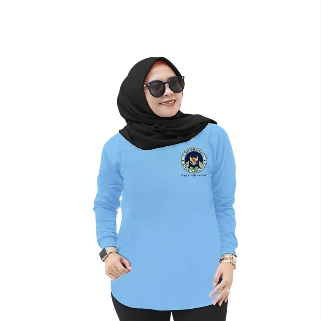 LOWESHOP KAOS BGN TUNIK CEWEK (custom/ KAOS SPPG TUNIK CEWEK / KAOS MBG TUNIK CEWEK