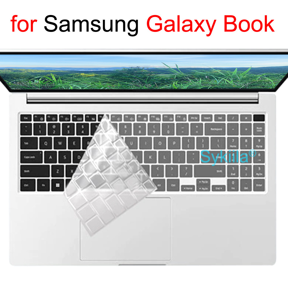 Keyboard Cover for Samsung Galaxy Book Book5 Book4 Book3 Book2 Pro 360 Flex Ion Go Edge S Laptop Sil