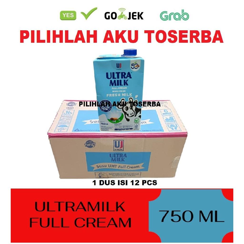 Susu Ultra Full Cream 750 ml - ( HARGA 1 DUS )