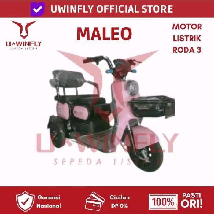 Sepeda motor listrik Maleo uwinfly pink