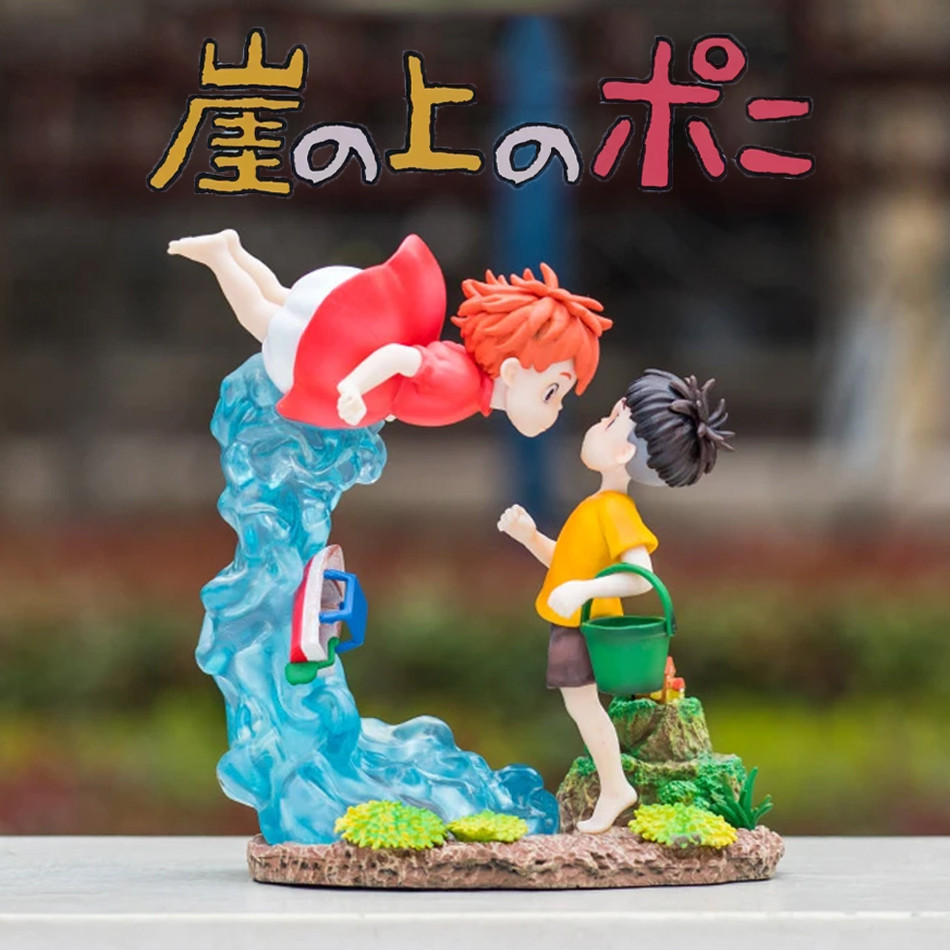 Ponyo on The Cliff Figure Ponyo Sou Sky Seagal Figure Pvc Statue Anime Action Figurine Model Doll Co