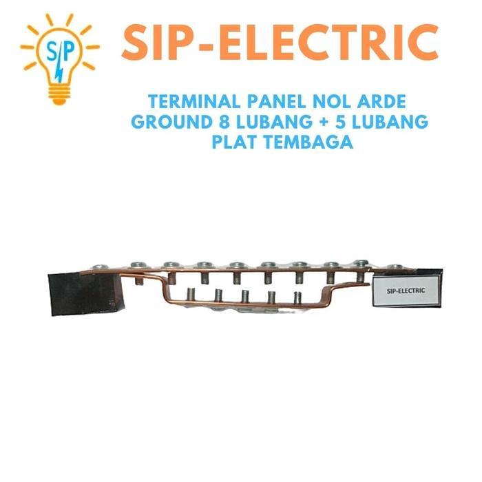 TERMINAL PANEL NOL ARDE GROUND 8 LUBANG + 5 LUBANG PLAT TEMBAGA