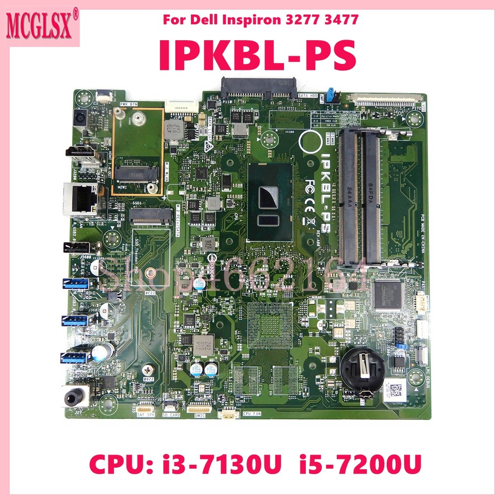 IPKBL-PS  With i3-7130U  CPU Mainboard For Dell piron 3277 3477 Motherboard 100% Tested Working