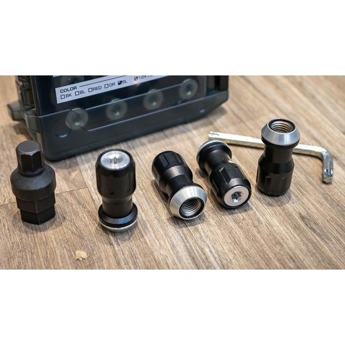 Rays Formula Nut II Concealed Heptagon 3piece Lock Nut - Hitam