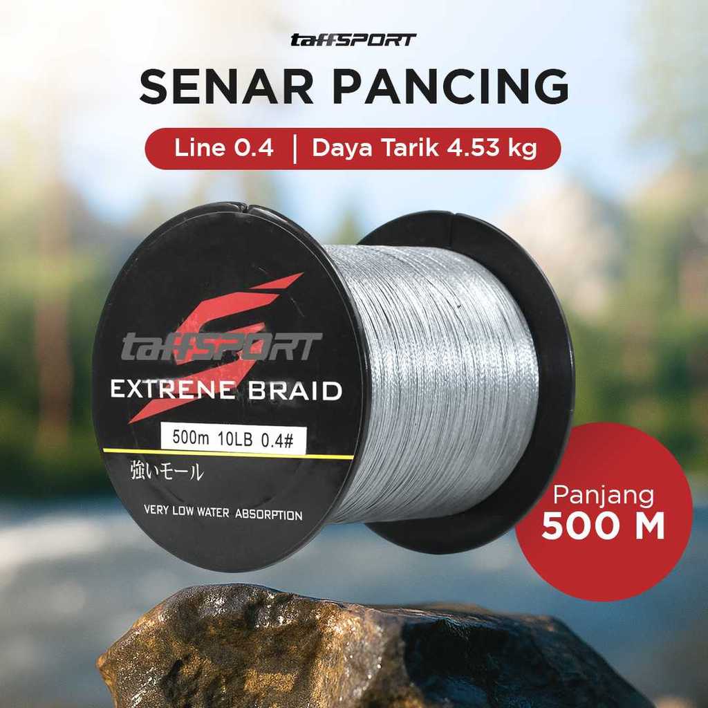 Senar Benang Tali Pancing Extreme Braid Kuat, Tali Pancing PE Senar Pancing Laut Sungai Danau - FM-P