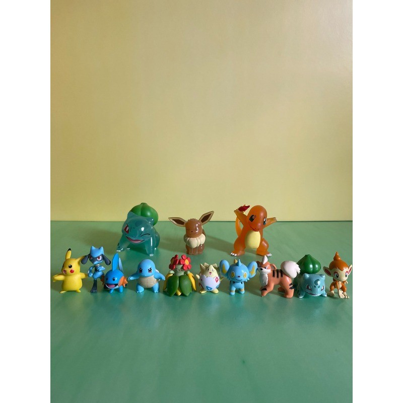Pokemon Figure Rockruff Zorua Inteleon Appletun Frogaer Houndour Cyndaquil Bonsly Collection Toy