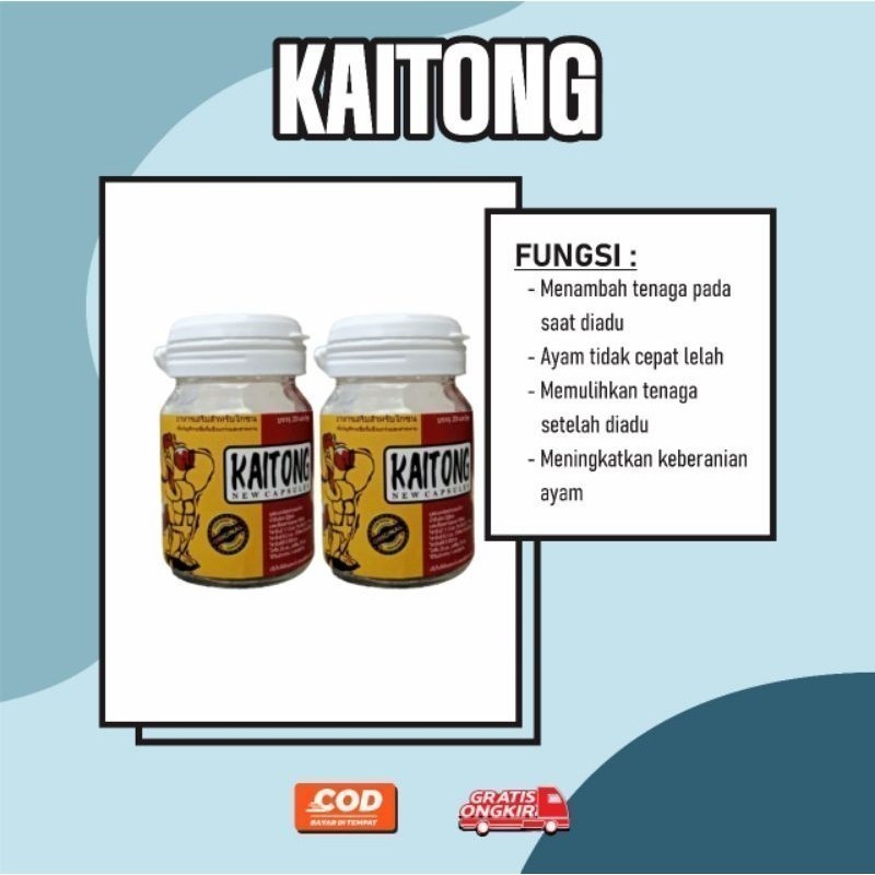 Satspam - TERLARIS    Kaitong doping ayam isi 50 untuk stamina dan mental Ayam Auto MENANG