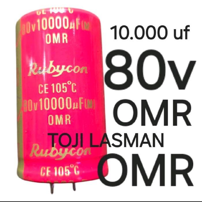( OMR 10.000UF 80V )  ELKO ELCO RUBICON RUBYCON RUBYKON 80V10000uf 80v10.000uf 10.000 10000 10,000 u